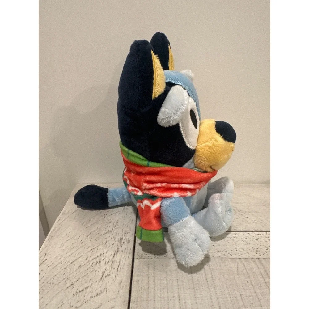 Bluey Christmas Plush Holiday Scarf Stuffed Animal Dan Dee 9 Inch Toy